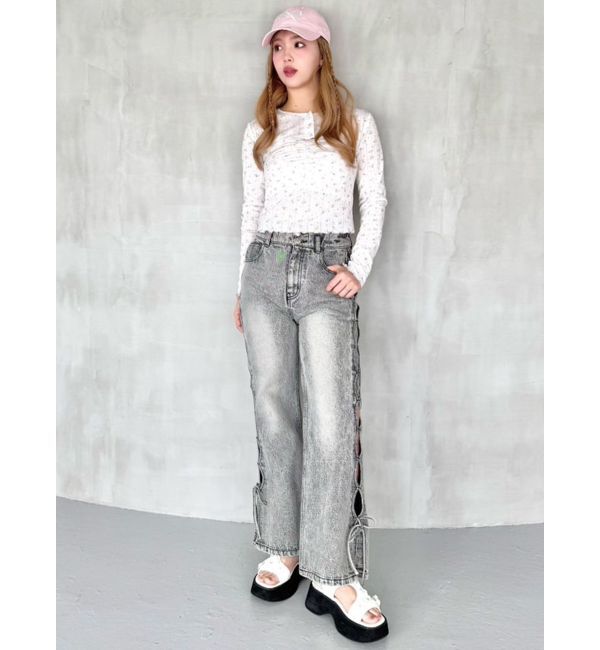 CALNAMUR「PETIT FLOWER ENSEMBLE/小花柄アンサンブル」|Tシャツ・カットソー|