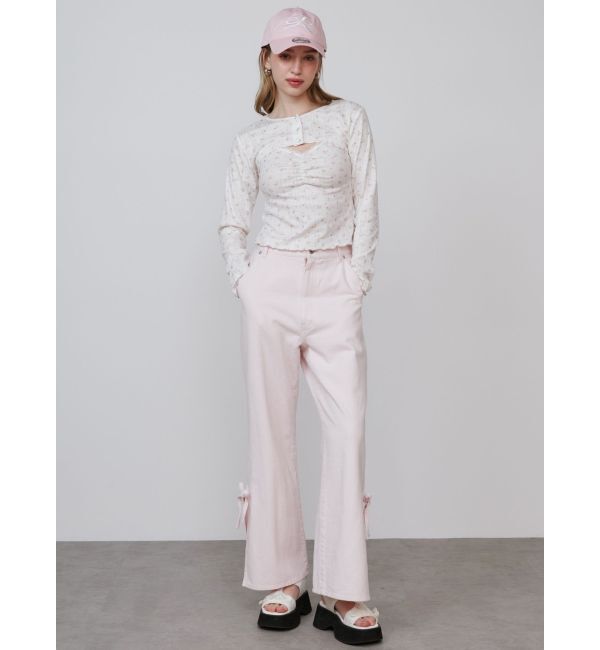 CALNAMUR「PETIT FLOWER ENSEMBLE/小花柄アンサンブル」|Tシャツ・カットソー|