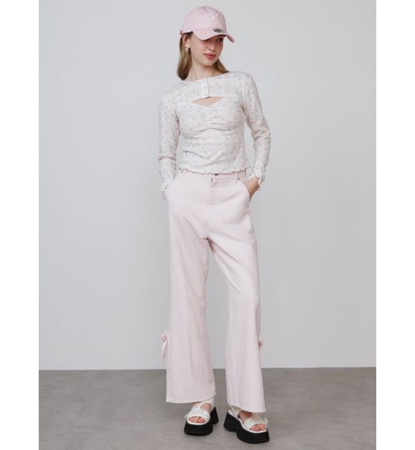 CALNAMUR「PETIT FLOWER ENSEMBLE/小花柄アンサンブル」|Tシャツ・カットソー|