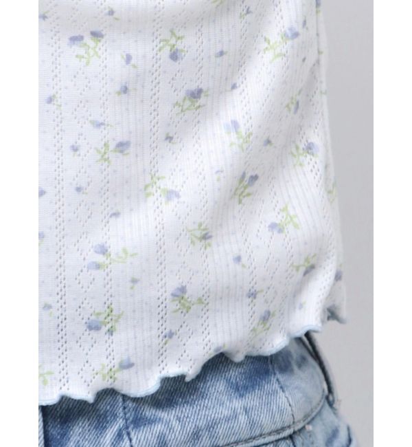 CALNAMUR「PETIT FLOWER ENSEMBLE/小花柄アンサンブル」|Tシャツ・カットソー|