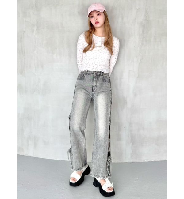 CALNAMUR「PETIT FLOWER ENSEMBLE/小花柄アンサンブル」|Tシャツ・カットソー|