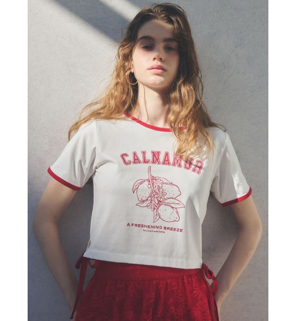 CALNAMUR「COLOR SCHEME LEMON PRINT TEE/カラースキームレモンプリントTシャツ」|Tシャツ・カットソー|