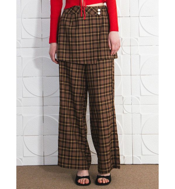 CALNAMUR「ハイウエストサイドラインＰＴ&times;ミニＳＫＳＥＴ」|その他|ミックス