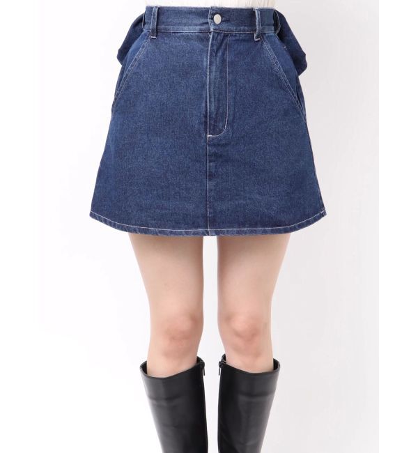 CALNAMUR「リボンデニムスカート」|スカート|