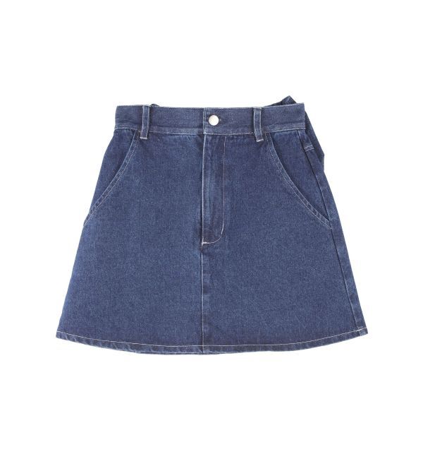 CALNAMUR「リボンデニムスカート」|スカート|