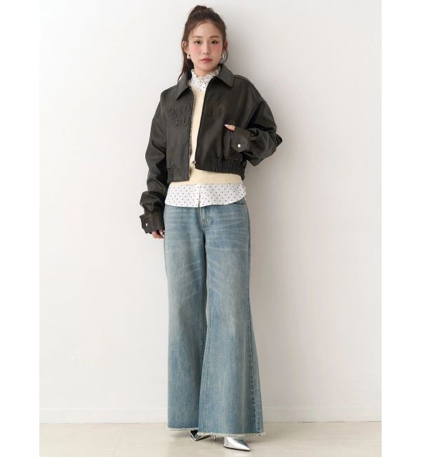 CALNAMUR「ヴィンテージフェイクレザーブルゾン」|ブルゾン・スタジャン|