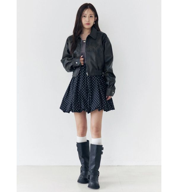 CALNAMUR「ヴィンテージフェイクレザーブルゾン」|ブルゾン・スタジャン|