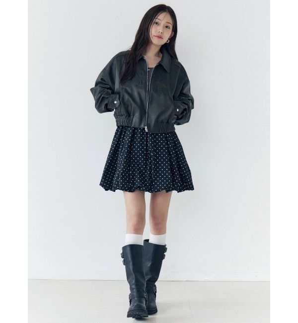 CALNAMUR「ヴィンテージフェイクレザーブルゾン」|ブルゾン・スタジャン|