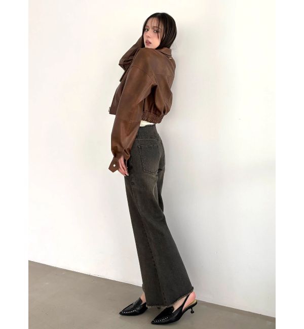 CALNAMUR「ヴィンテージフェイクレザーブルゾン」|ブルゾン・スタジャン|