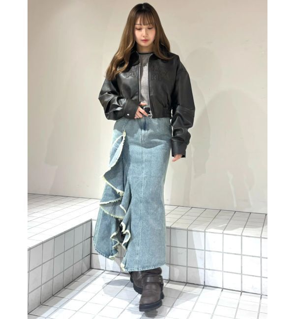 CALNAMUR「ヴィンテージフェイクレザーブルゾン」|ブルゾン・スタジャン|