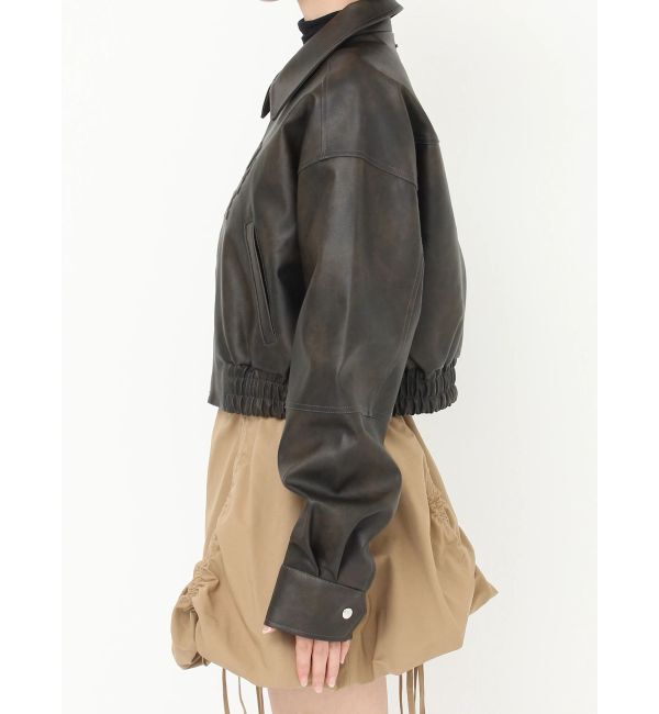 CALNAMUR「ヴィンテージフェイクレザーブルゾン」|ブルゾン・スタジャン|