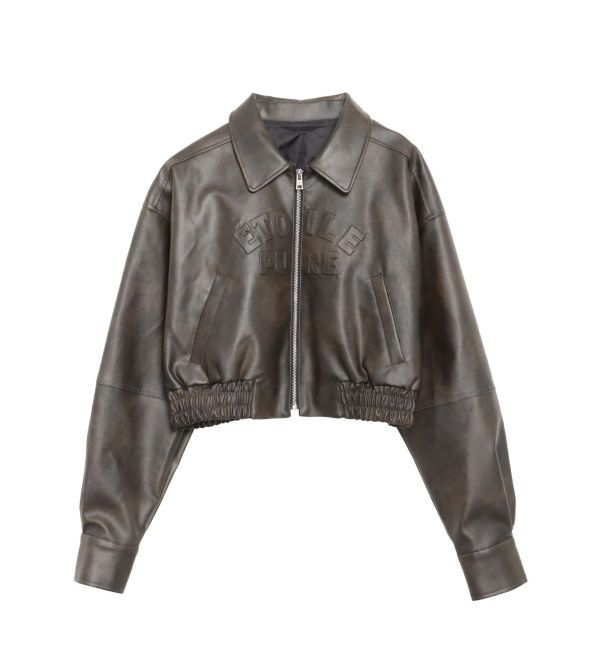 CALNAMUR「ヴィンテージフェイクレザーブルゾン」|ブルゾン・スタジャン|