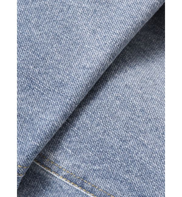 CALNAMUR「バックデザインワイドデニム」|デニム|