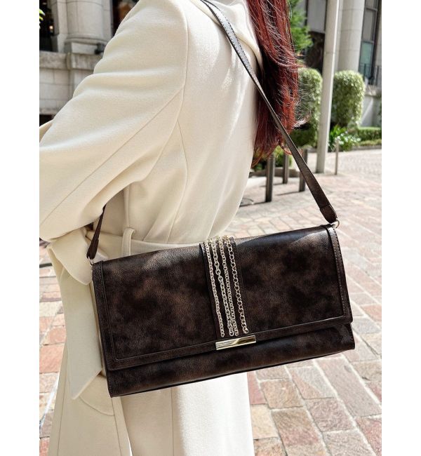 RESEXXY「チェーンポイントハンドバッグ」|ハンドバッグ|ブラウン