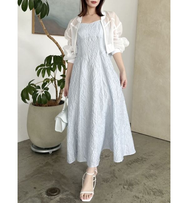 dazzlin「バックリボンジャカードキャミワンピース」|ワンピース|