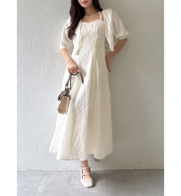 dazzlin「バックリボンジャカードキャミワンピース」|ワンピース|