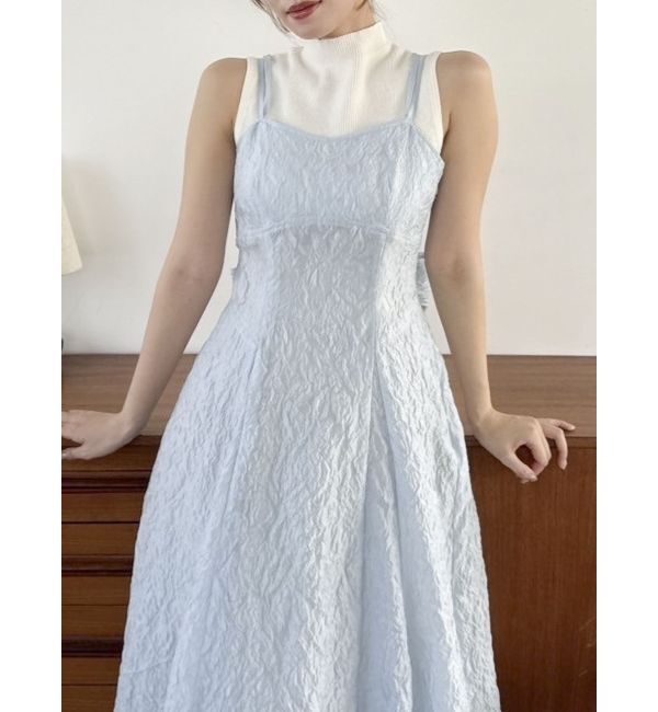 dazzlin「バックリボンジャカードキャミワンピース」|ワンピース|
