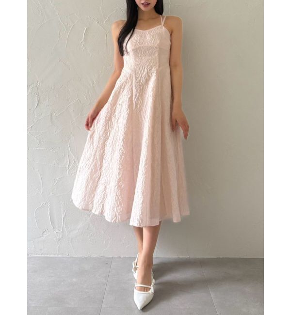 dazzlin「バックリボンジャカードキャミワンピース」|ワンピース|ピンク