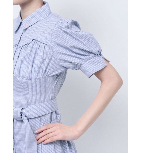 dazzlin「【POLO BCSコラボ/再生産】コルセットスウィッチングシャツワンピース」|ワンピース|