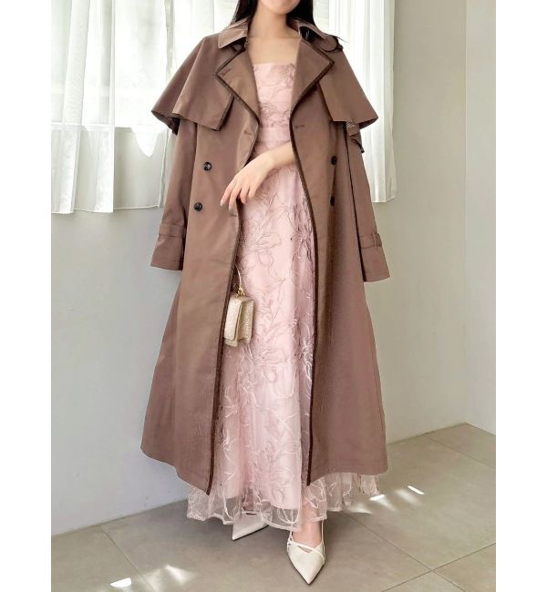 dazzlin「【藤井サチコラボ】ラメ刺繍チュール2WAYスリーブドレス」|ドレス|