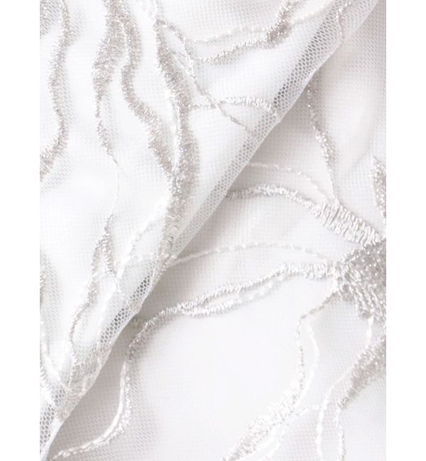 dazzlin「【藤井サチコラボ】ラメ刺繍チュール2WAYスリーブドレス」|ドレス|