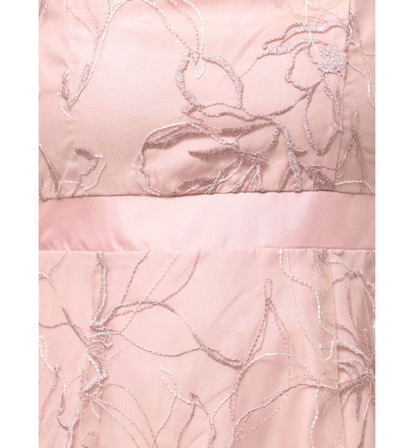 dazzlin「【藤井サチコラボ】ラメ刺繍チュール2WAYスリーブドレス」|ドレス|