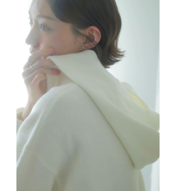 dazzlin「【吉田朱里】リラックスニットフーディ」|パーカー|オフホワイト