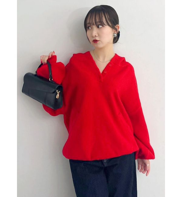 dazzlin「【吉田朱里】リラックスニットフーディ」|パーカー|