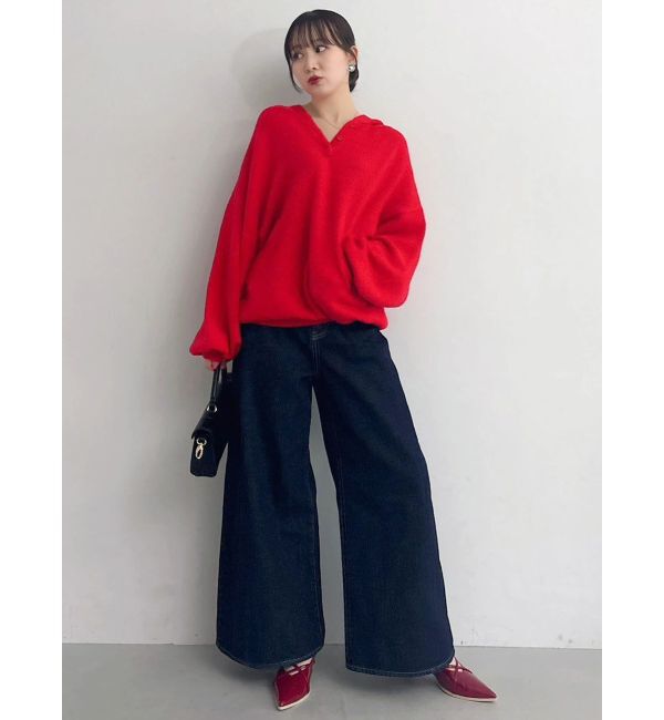 dazzlin「【吉田朱里】リラックスニットフーディ」|パーカー|