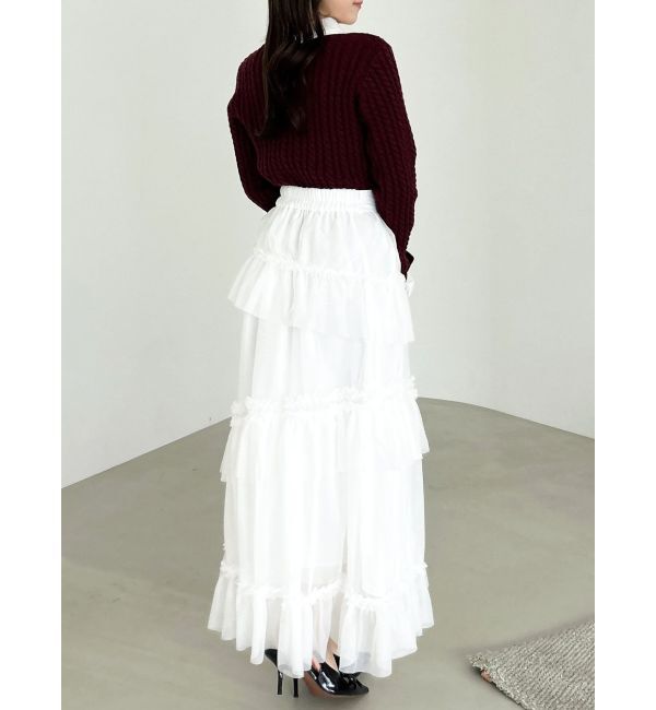 dazzlin「【20周年記念復刻！】ケーブルシャツドッキングニット」|ニット・セーター|