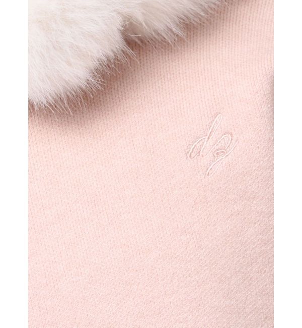 dazzlin「【WEB限定】フェイクファーニットフーディ」|パーカー|