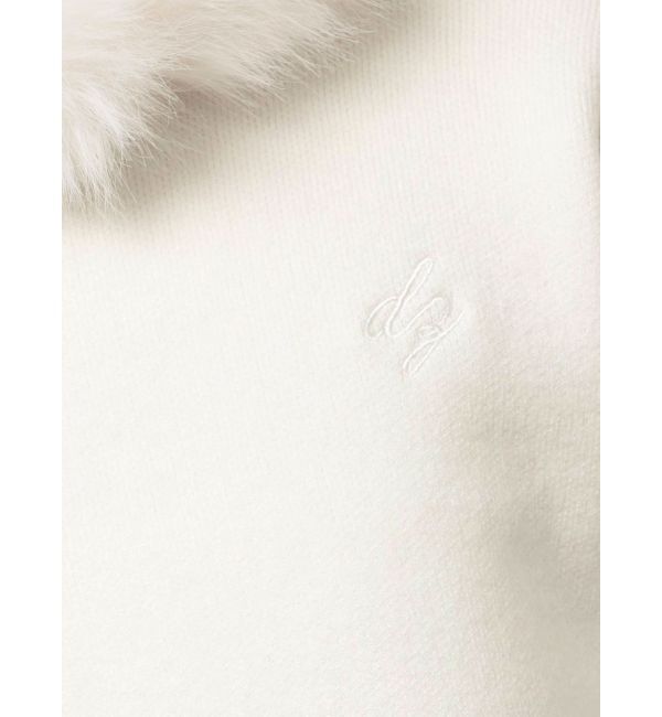 dazzlin「【WEB限定】フェイクファーニットフーディ」|パーカー|