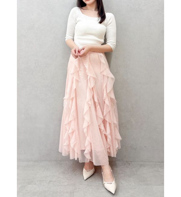 dazzlin「バックレースアップタイトニット」|ニット・セーター|