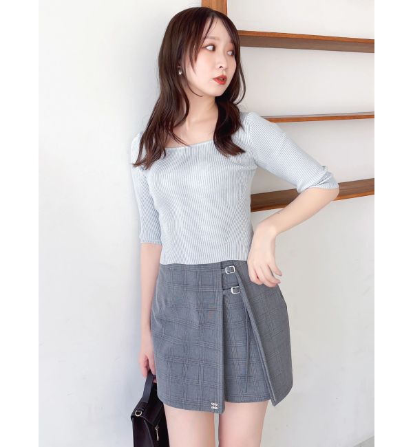 dazzlin「バックレースアップタイトニット」|ニット・セーター|