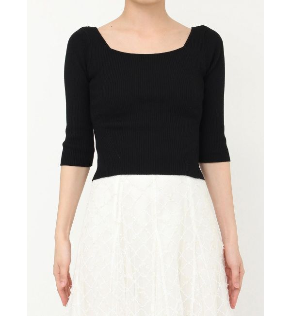 dazzlin「バックレースアップタイトニット」|ニット・セーター|