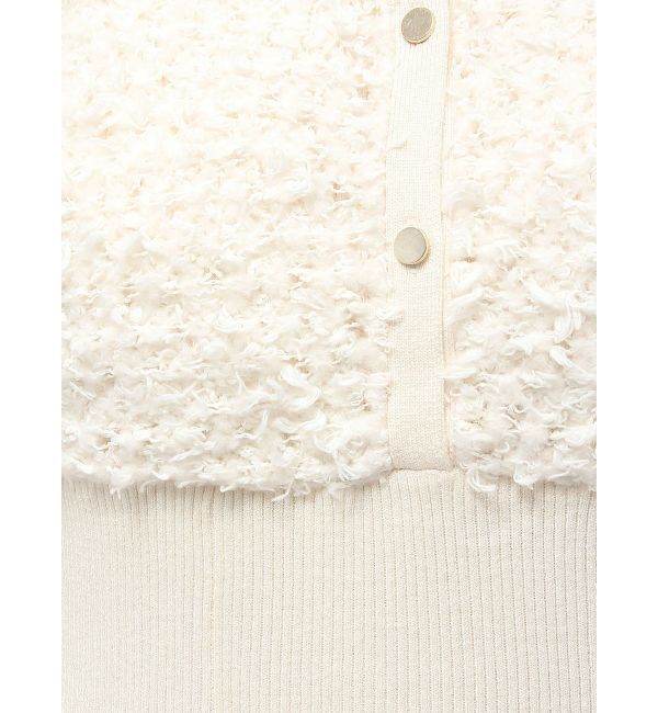 MERCURYDUO「ツイードニットカーデドッキングマーメイドニットワンピース」|ワンピース|