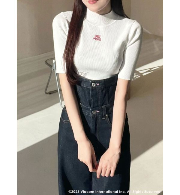 MERCURYDUO「【EMILY IN PARISコラボ】2WAYハイウエストワイドデニムパンツ」|その他|