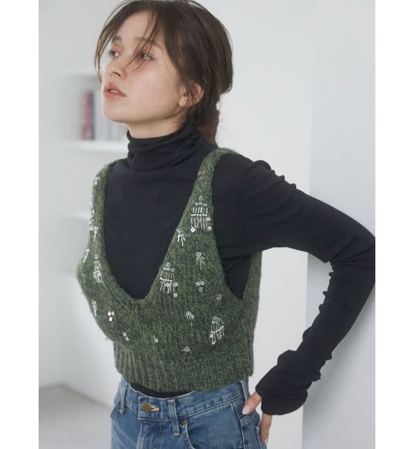 Ungrid「スパンコールデザインニットビスチェ」|ニット・セーター|
