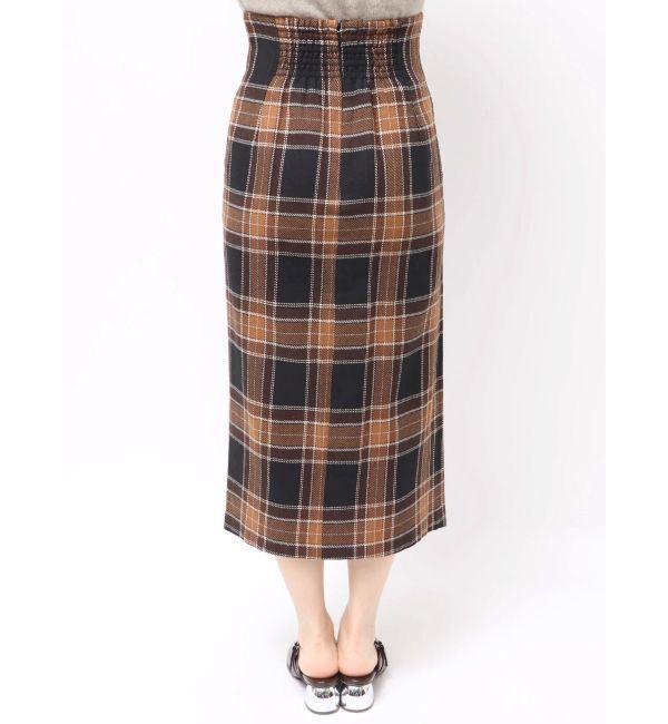 LAGUNAMOON「ロービングチェックナロースカート」|スカート|