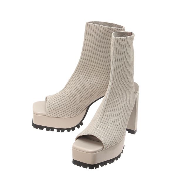 GYDA「オープンリブニットタンクソールブーツ」|その他|