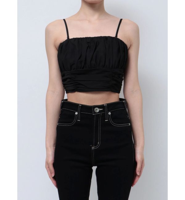 GYDA「ギャザーショートブラウス」|シャツ・ブラウス|