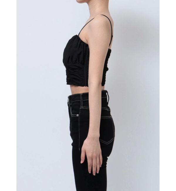 GYDA「ギャザーショートブラウス」|シャツ・ブラウス|