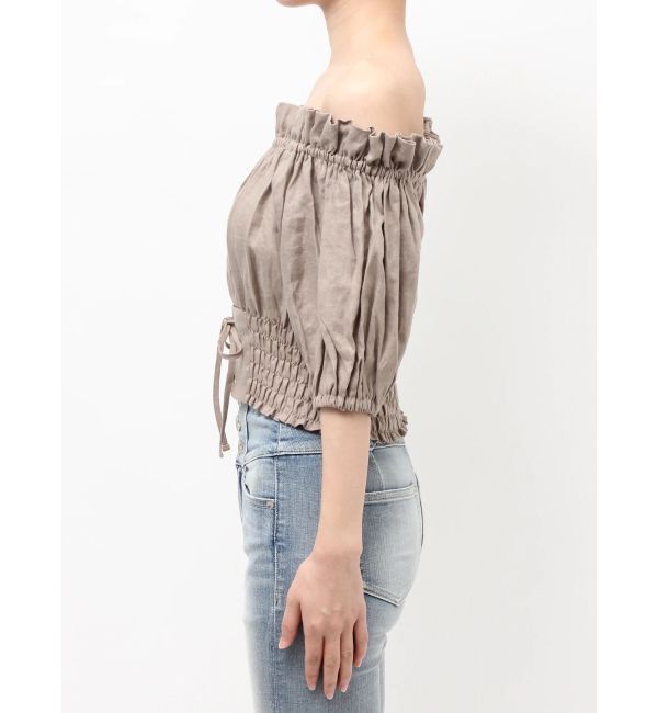 GYDA「2WAYギャザーオフショルコルセットブラウス」|シャツ・ブラウス|