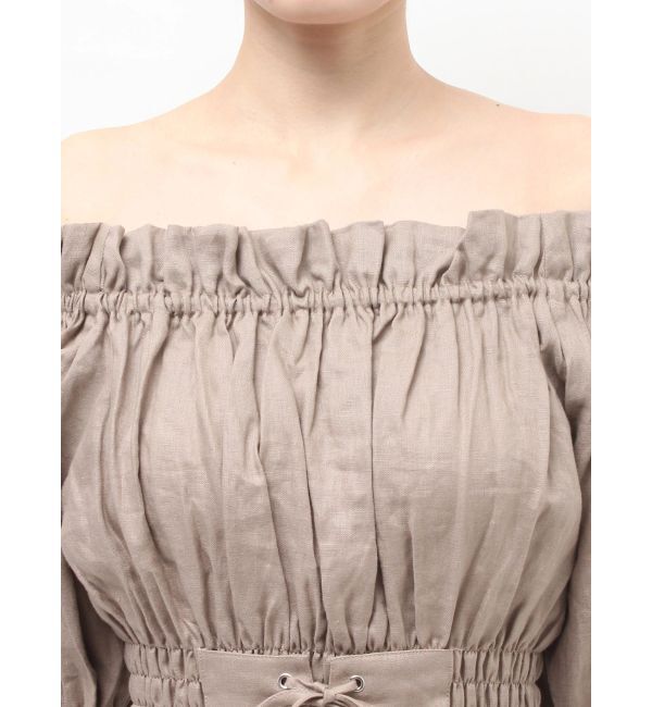 GYDA「2WAYギャザーオフショルコルセットブラウス」|シャツ・ブラウス|