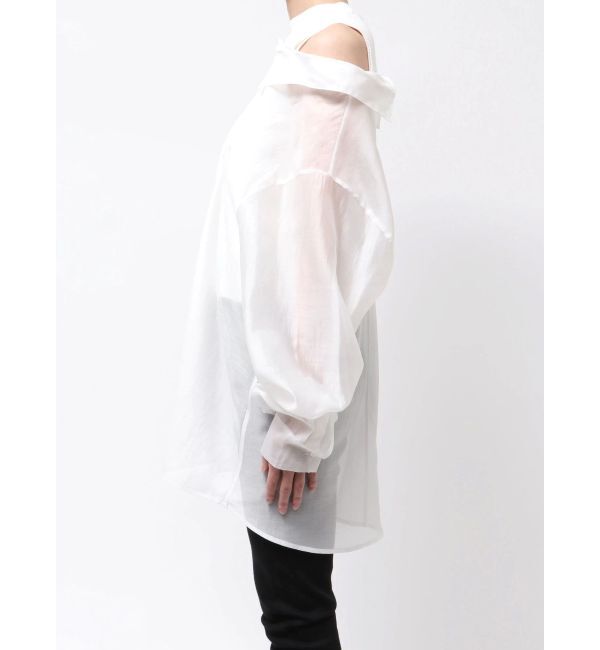 GYDA「3WAYショルダーOPENシアードッキングシャツ」|シャツ・ブラウス|