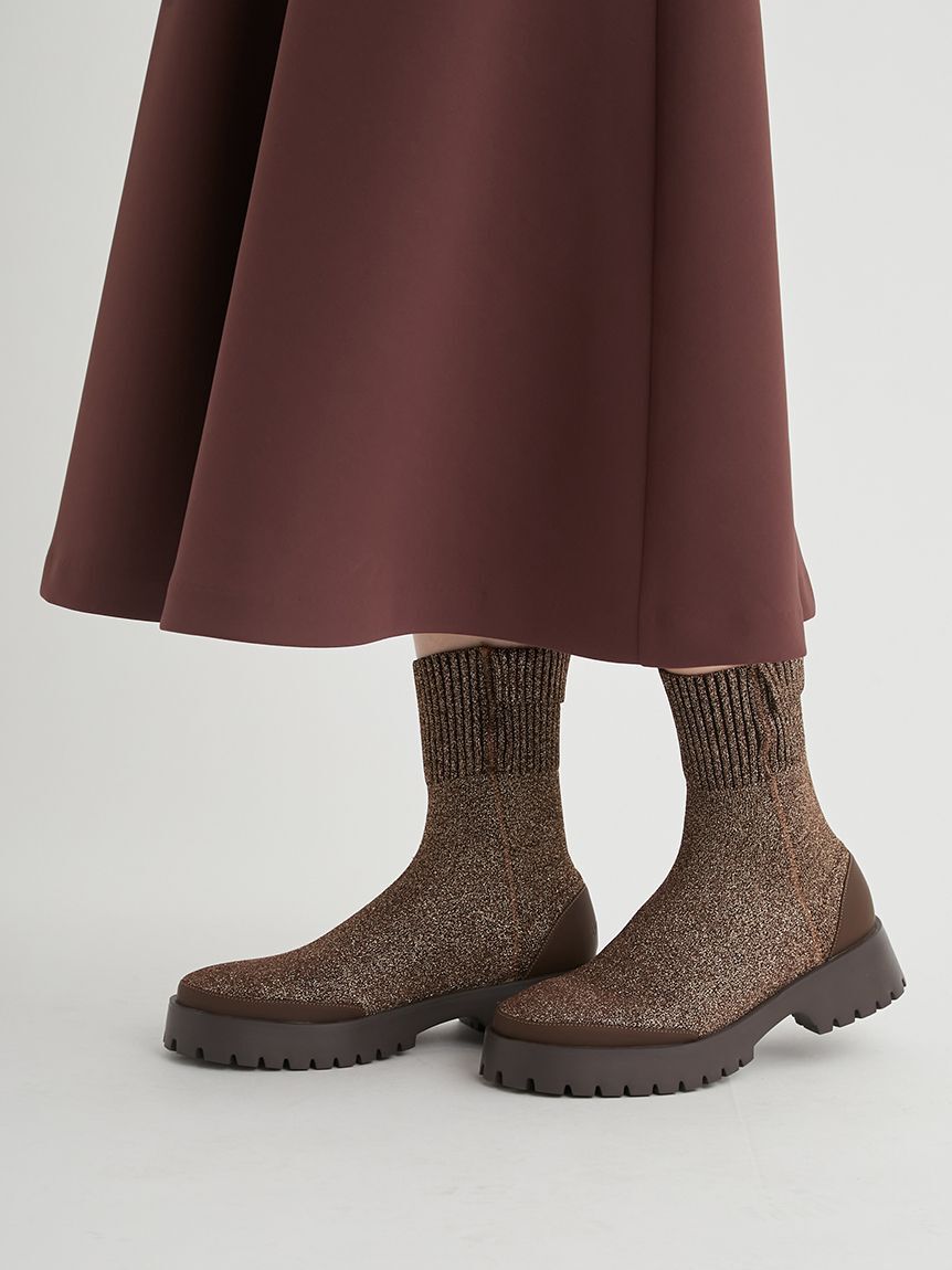 emmi atelier「eco ニットブーツ」|ショートブーツ|