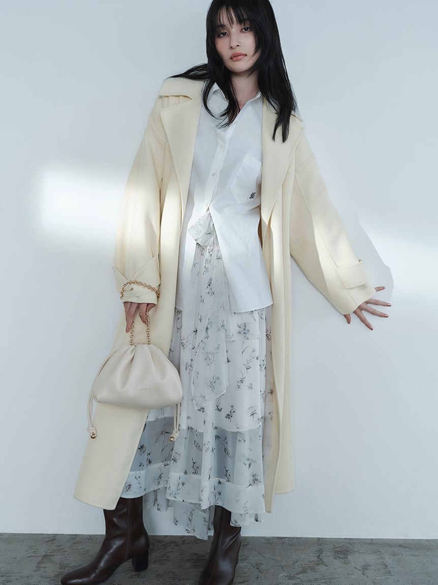 FRAY I.D「タイロッケンリバーロングコート」|トレンチコート|YEL