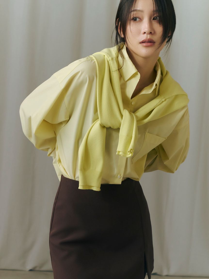 FRAY I.D「コンパクトクルーネックニットカーディガン／ウォッシャブル」|カーディガン|