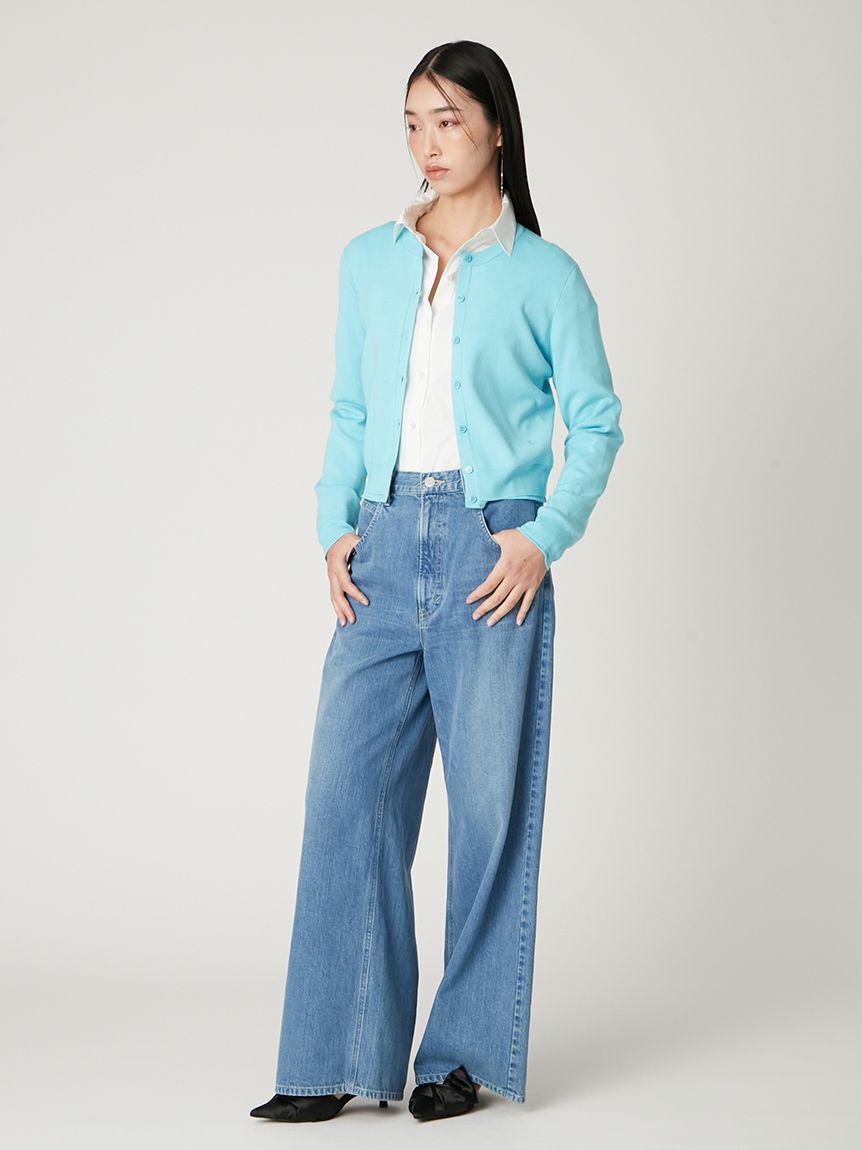 FRAY I.D「コンパクトクルーネックニットカーディガン／ウォッシャブル」|カーディガン|