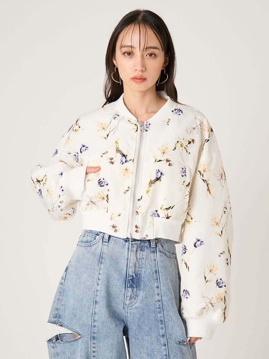 FRAY I.D「レースアップショートMA-1／撥水」|ブルゾン・スタジャン|